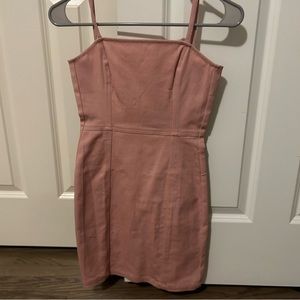 DIVIDED pink zip up dress